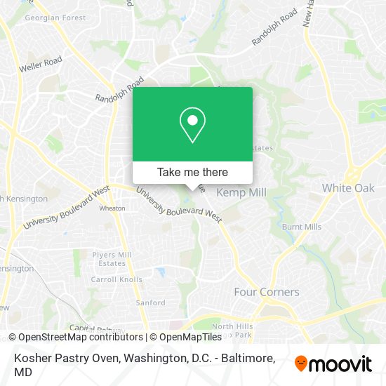 Mapa de Kosher Pastry Oven