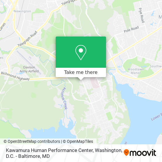 Mapa de Kawamura Human Performance Center