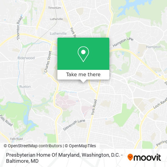 Mapa de Presbyterian Home Of Maryland