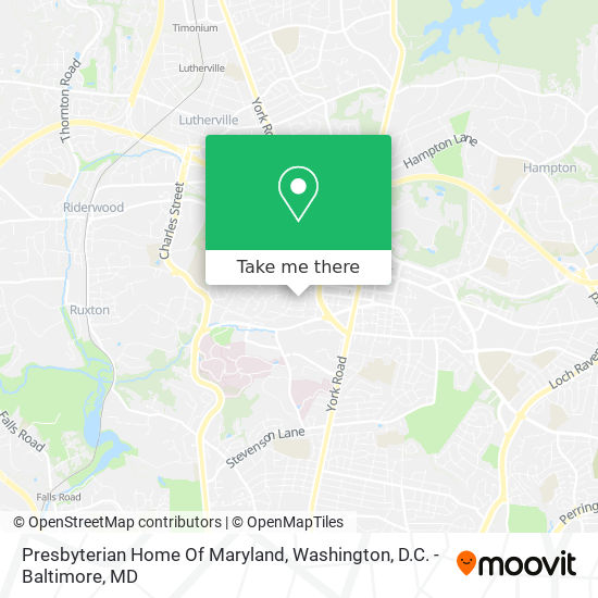 Presbyterian Home Of Maryland map