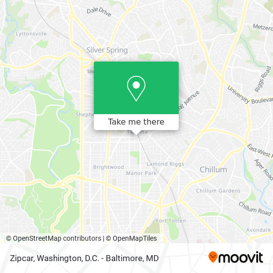 Zipcar map