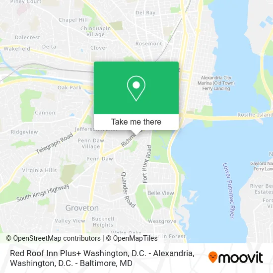 Red Roof Inn Plus+ Washington, D.C. - Alexandria map