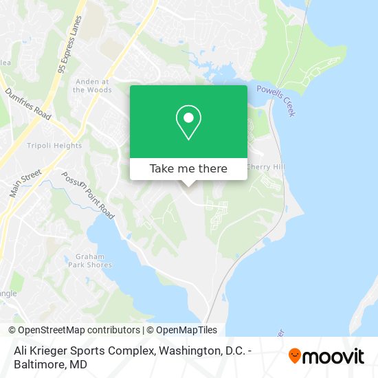 Ali Krieger Sports Complex map