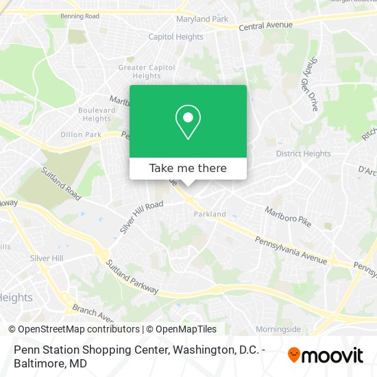 Penn Station Shopping Center map