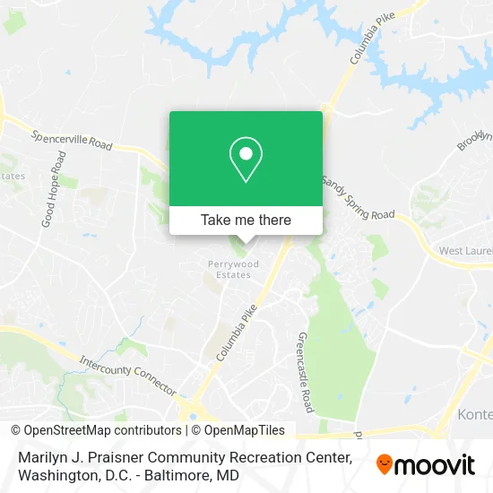 Mapa de Marilyn J. Praisner Community Recreation Center