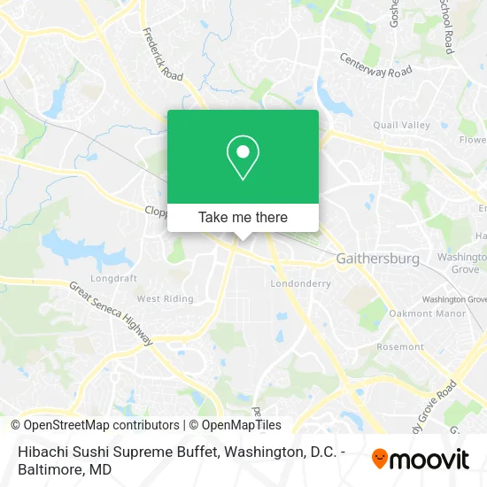 Mapa de Hibachi Sushi Supreme Buffet