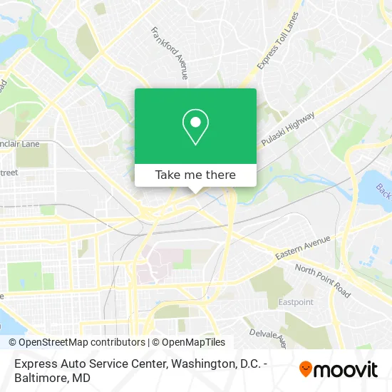 Mapa de Express Auto Service Center