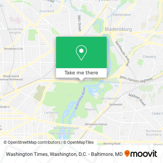 Washington Times map