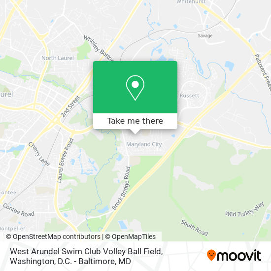 West Arundel Swim Club Volley Ball Field map