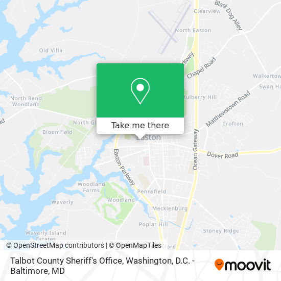 Talbot County Sheriff's Office map