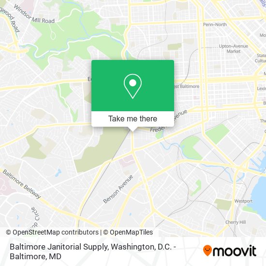 Mapa de Baltimore Janitorial Supply