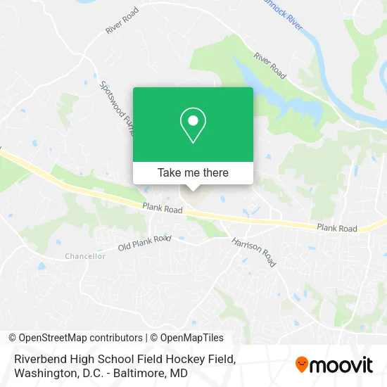 Mapa de Riverbend High School Field Hockey Field