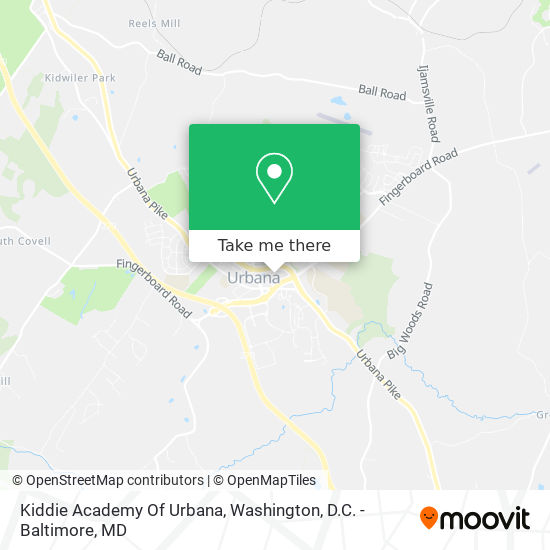 Kiddie Academy Of Urbana map