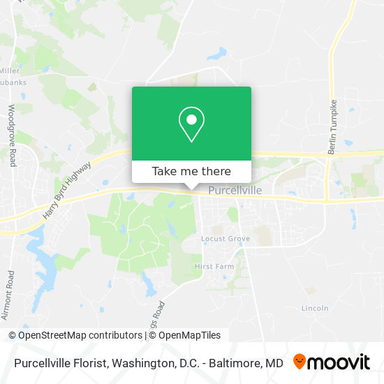 Mapa de Purcellville Florist