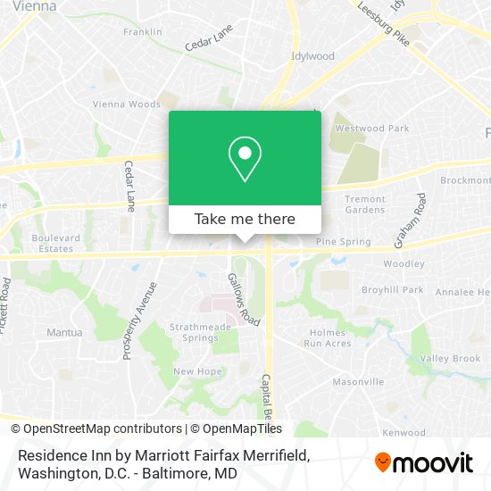 Residence Inn by Marriott Fairfax Merrifield map