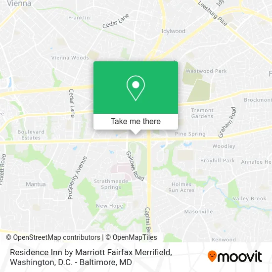 Residence Inn by Marriott Fairfax Merrifield map