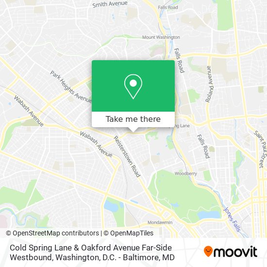 Cold Spring Lane & Oakford Avenue Far-Side Westbound map