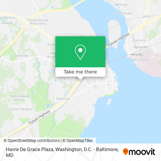 Havre De Grace Plaza map