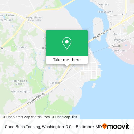 Coco Buns Tanning map