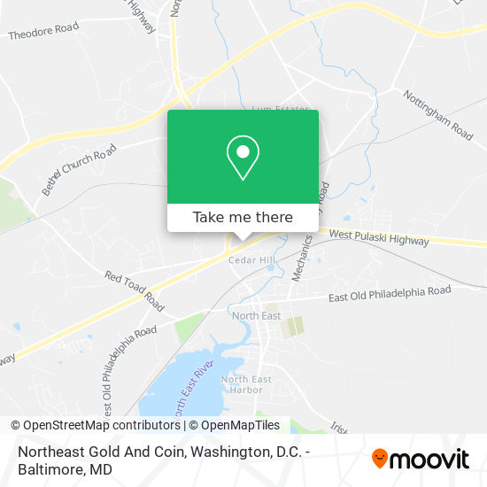 Northeast Gold And Coin map