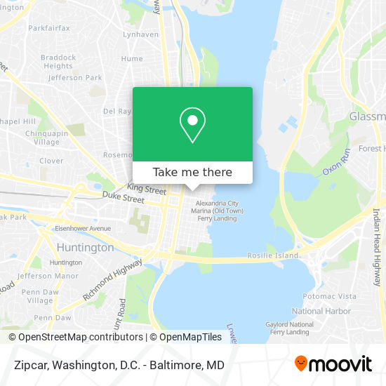 Zipcar map