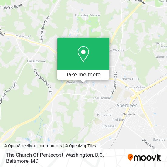 The Church Of Pentecost map