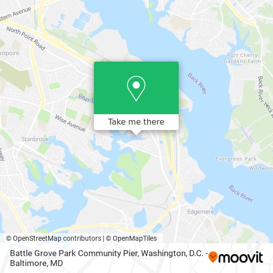 Battle Grove Park Community Pier map