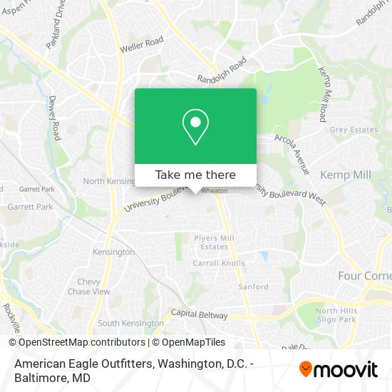 American Eagle Outfitters map