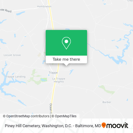 Piney Hill Cemetery map
