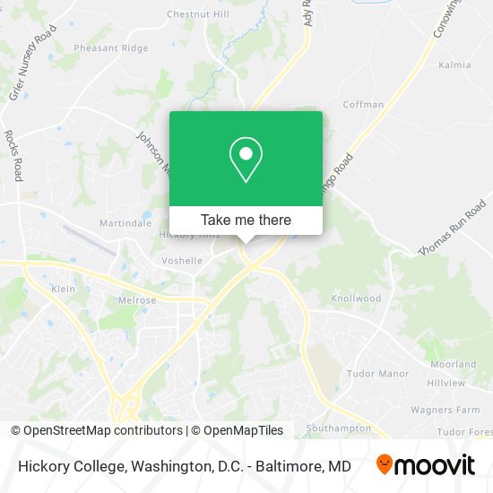 Hickory College map