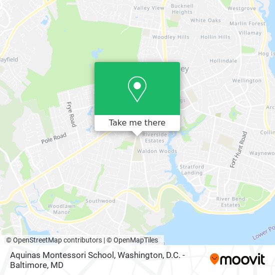 Mapa de Aquinas Montessori School