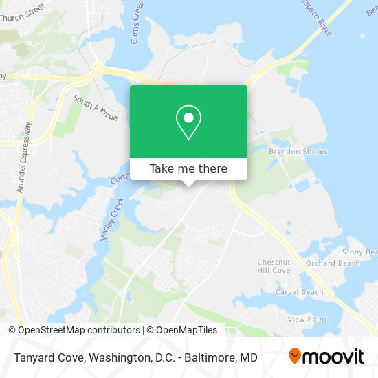 Tanyard Cove map