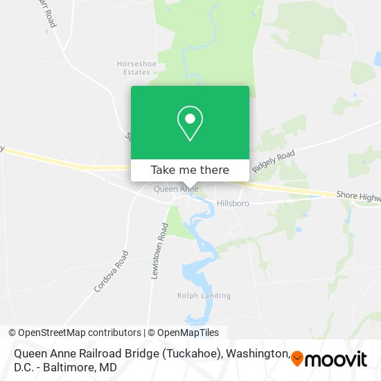 Queen Anne Railroad Bridge (Tuckahoe) map