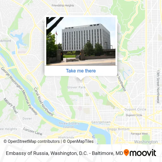 Embassy Of Russia map