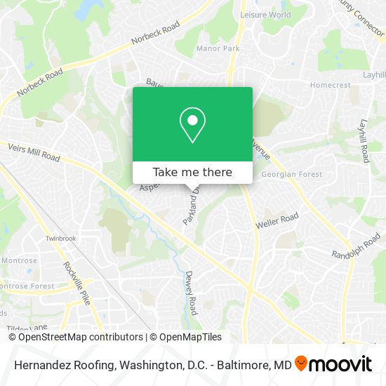 Hernandez Roofing map