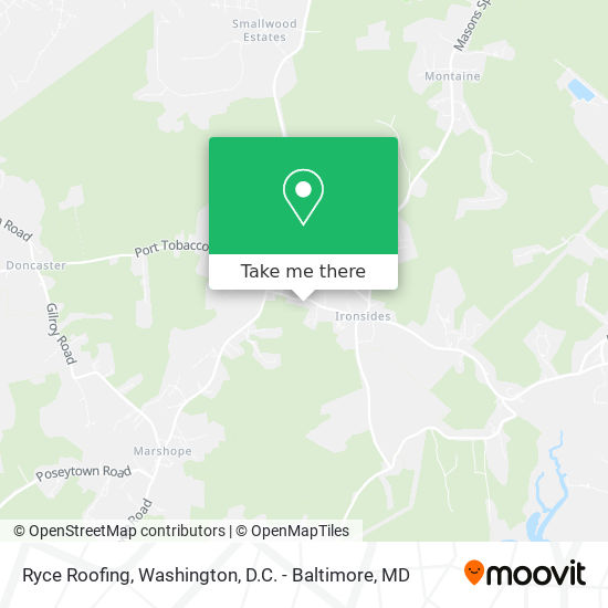 Ryce Roofing map