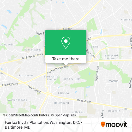 Fairfax Blvd / Plantation map