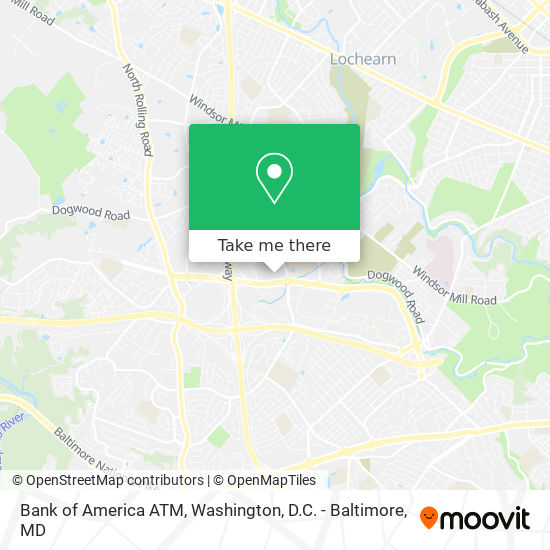 Bank of America ATM map