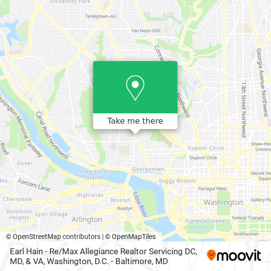 Earl Hain - Re / Max Allegiance Realtor Servicing DC, MD, & VA map