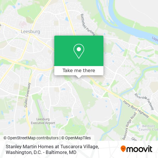 Stanley Martin Homes at Tuscarora Village map