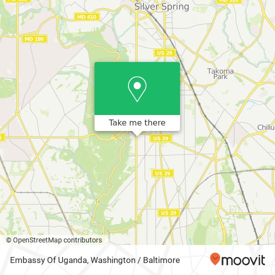 Embassy Of Uganda map