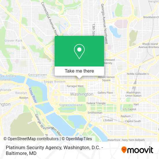 Mapa de Platinum Security Agency