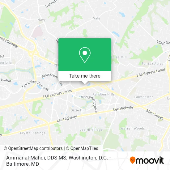Ammar al-Mahdi, DDS MS map