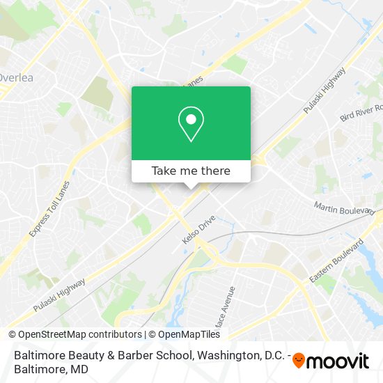 Baltimore Beauty & Barber School map