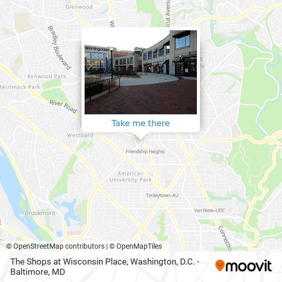 The Shops at Wisconsin Place map