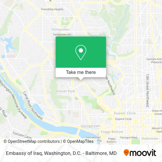 Embassy Of Iraq map
