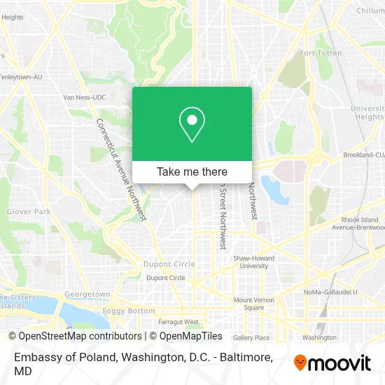 Embassy Of Poland map