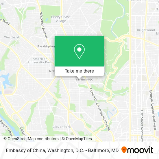 Embassy Of China map