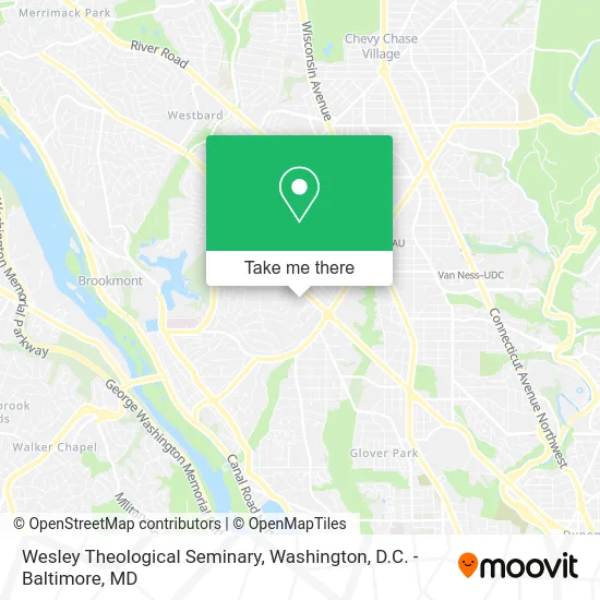 Wesley Theological Seminary map