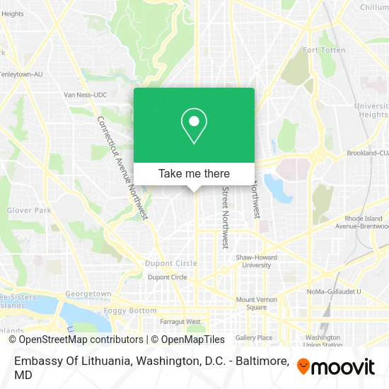 Embassy Of Lithuania map